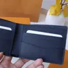 M82307 men card holders designer wallet women 5A top quality short wallets Water drop canvas purse Luxurys Cardholder with box M82308