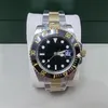 heren automatisch mechanisch uurwerk horloges deluxe zwart blauwe keramische saffier wijzerplaat jubilee armband horloge relojes de lujo para hombre dh02