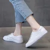 Sandales CXJYWMJL véritable cuir femmes baskets décontractées grande taille printemps été Skate chaussures dames petit blanc vulcanisé femme 230717