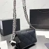 Shoulder Bag Brand Designer Single Women Fashion Bags Quality Top Metal Chain Leather Cross Body Woman Classic Rhomboid Lattice Flip