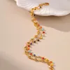 Enkelbandjes verkoperd 18K goud Europa en de Verenigde Staten unieke persoonlijkheid kleine rijstkralen dubbele ketting enkelbandje romantische sieraden