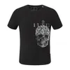 Phillip Plain Men Designer PP Skull Diamond T Shirt Shirt Dollar Dollar Bear Brand Tee O-Neck高品質の頭蓋骨TシャツTEES TOPS PP2123