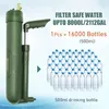 Outdoor Pressure Pump Water Filter For Survival Or Emergency, Professional Water Purifier For Camping Hiking