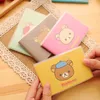 Notepads Notes 4pcs/Lot Rilakkuma Mini Notebook PVC Cover Kawaii Animal Notepad Picture Book Student School Supplies Creative Stationery x0715