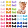 1.6 inch Kids Bow Ribbon Dot Rubber Band Ponytail Holder Baby Girls Hair Tie Children Headwear Hair Accessories