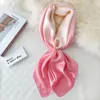 Foulards femmes mode écharpe soie Satin carré châles et enveloppes été dame femme tête cravate