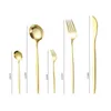 Set di stoviglie 30 pezzi Set di posate da tavola nere Posate da sposa in acciaio inossidabile Posate Coltello Cucchiaio Casa Ristorante Quotidiano