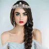 Haaraccessoires Vrouwen Kroon Strass Bruiloft Bruid Hoofdtooi Hoofdband Tiara's Metaal Miss Bridal L230704