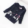 2022 New Fashion Children Cardigans 소녀의 사랑스러운면 스웨터 3-16 년 어린이 스웨터 패션 면화 카디건 K8518 L230625