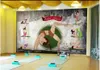 Papier peint personnalisé 3d mur nostalgique Yoga Studio dessin animé personnage outillage décor à la maison Po papier peint pour salon