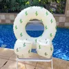 Sand Play Water Fun Children Adult Inbloddable Swimming Ring Pool Float Vintage Striped Laps Water Sport Swim Circle For Party 230617