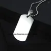 Dog Tag Perros Custom Blank Grvils Персонализированная ошейник из нержавеющей стали Pet Charm Название подвесное ожерелье для щенка