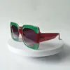 Hommes et femmes lunettes de soleil carrées colorées mode extérieure grand cadre lunettes de créateur de luxe UV400 lunettes