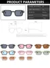 Lunettes de soleil Fashion Retro Gradient Rectangle Femmes STEAT Punk Lunets Small Square Brand Designer Sun Vintage Sun Men