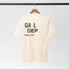Galeriler Tee Parts T Shirts Tasarımcı Erkekler Kadın Yaz Klasik Mektup Baskı Pamuklar Gevşek Üstler Sıradan Luxurys Street Kısa Kol Kıyafet Boyutu S-XL