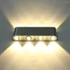 Lampada da parete moderna in alluminio a led per interni Illuminazione 8W Up Down Corridoio Sconce Light per la casa Soggiorno Scale Comodino Corridoio Decor