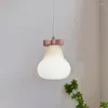 Pendant Lamps Cute Bedroom Romantic Princess Room Bedside Lamp Simple Warm Girl Boy Decor Suspended Lights Glass Light