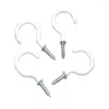 Hooks 140PCS Ceiling Heavy Duty Screw Cup Hook For Bathroom Kitchen Wall Hanging Various Size Combination