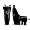 Golfväskor Playeagle Cute Meowmeow Cat Style Club Black Grey White Blade Putter Headcover Animal Head Cover P230715