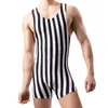 Men's Body Shapers Mens Slim Bodysuit Wrestling Singlets Jumpsuits Sexy Lingerie Fetish Zebra Print Bodywear Sleepwear Onesie