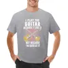 Erkek Polos Gitar çalıyorum çünkü t-shirt spor fan tişörtleri sevimli kıyafetler özel tişörtler siyah gömlek tişörtleri erkekler için