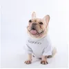 Abbigliamento per animali domestici carino T-shirt per cani di lusso Lo stile estivo sottile con motivo a elefante Abbigliamento per gatti Camicia per cani firmata rosa bianca
