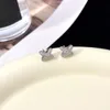 Luxury Designer Earrings Women Gold Diamond Letter X Studs Earring for Wedding Party Jewerlry Accessories
