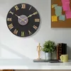 Horloges murales étanche ronde horloge de porte suspendue Design moderne grande montre montre d'extérieur créativité mode pour la maison jardin
