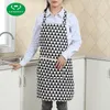 grembiuli da donna in cotone stampati creativi Grembiule da cucina divertente con asciugamano da tasca accessori per la pulizia della casa calda grembiule da cucina L230620