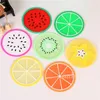 Creatieve Antislip warmte-isolatie Cup Matten Siliconen Fruit Vorm Coaster Tafel Decoratie Jelly Kleur Koffiekopjes Pads T9I002381