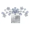 Bridal Hair Accessories Wedding Dress Headdress Ins Insert Comb Zircon Flower Hair Comb Girl Women Gift L230704