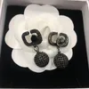 Ladies Stylish Earrings Chic Charm Gold Earrings Eardrops Designer Simple Jewelry Classy Jewelry Headdress With Box Package