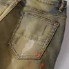 Jeans da uomo High Street Fashion Distressed Washed Damaged Holes Skinny Stretch Slim Strappato