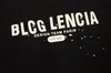 BLCG Lencia Summer T-shirts High Street Hip-Hop Style 100% bomullskvalitet Män och kvinnor släpper ärmen Löst Tshirts Oversize Tops 23176