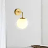 Duvar lambaları Armatürler Banyo Modern Merdiven Işık Cam Wandlamp Nordic Top Ayna Lamba Yatak Odası Aydınlatma Işıkları