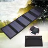 Baterías Célula solar 30W Paneles povoltaicos Sistema de cargador USB Batería V 5V Portátil Flexible Plegable Energía Energía Sunpower Camping Set 230715