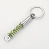 Keychains Car Keychain Modification Absorber Solid Color Handle Pendant Spring Suspension Decompression Gift