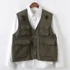 Men's Vests Multi Pockets For Men Women Summer Pographer Reporters Volunteer's Waistcoat Tools Working Uniforms VT-225