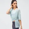 Active Shirts YEL Breathable Cool Sport Shirt Extender Women Loose Gym Top Fitness Transparent Blouse Yoga Clothes Workout Summer