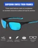 Óculos de sol polarizados esportivos quadrados para homens e mulheres, pesca, corrida, ciclismo, golfe, condução, óculos de sol Tr90 KA0510