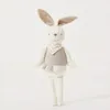 Gros 26 cm nouveau gris cacao lapin poupée jouets pour enfants adaptés pour 0-3 ans bébé court en peluche sommeil poupée bébé cadeau d'anniversaire