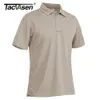 Polos pour hommes TACVASEN T-shirt d'été respirant pour hommes T-shirt à manches courtes pour hommes Séchage rapide Travail d'équipe de l'armée T-shirt de golf Top Randonnée Outwear 230717