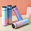 Creative Gradient Color Smart Thermos Cup Business Portable Car Vakuum 304 Rostfritt stål Vattenkopp Kaffekanna