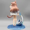 Anime Mangá 23 cm Meu gato é uma linda garota Anime Figura Kinako Figuras de ação Estatueta de ação Kawaii Cat Girl Estátua Pegando Decoração Pingente Modelo Brinquedos L230717