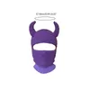 Moda Máscaras Faciais Pescoço Gaiter Novidade Chifres Chapéu de Malha Máscara Facial Chapéu de Lã Máscara de Esqui de Inverno Gorros Balaclava Chapéu para Festival de Férias Gota 230717