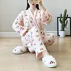 Pijamas femininos trajes sensuais femininos cosplay girl homewear pulôveres conjunto de alta qualidade yukata quimono roupas lingerie quente floral