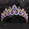 Korean Baroque Luxury Bridal Crystal Tiara Crown For Women Girls Wedding Party New Elegant Queen Hair Dress Accessories