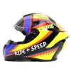 Motorhelmen DOT-helm Heren Dames Volledige zwarte lens Gepersonaliseerde Street Running Virtual White Cascos Para Moto