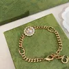 Luksusowy projektant urok bransolety ggity bransoletki dla kobiet g litera kolorowy biżuteria Diamentowa Klasyczna mankiet podwójna bransoletka 45