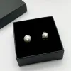 merk sieraden Classic Stud Gold Earring Pearl S925silver Oorbellen Ear Stud Womens Designer Studs Christmas Gift Letters Y 22120506